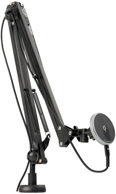 모란카노 무선충전 맥세이프 핸드폰 태블릿 거치대 클램프형, 1개, 블랙