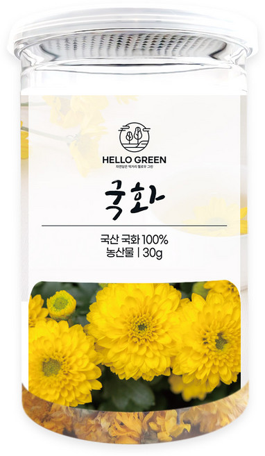 헬로우그린 국내산 국화차, 1개, 1개입, 30g