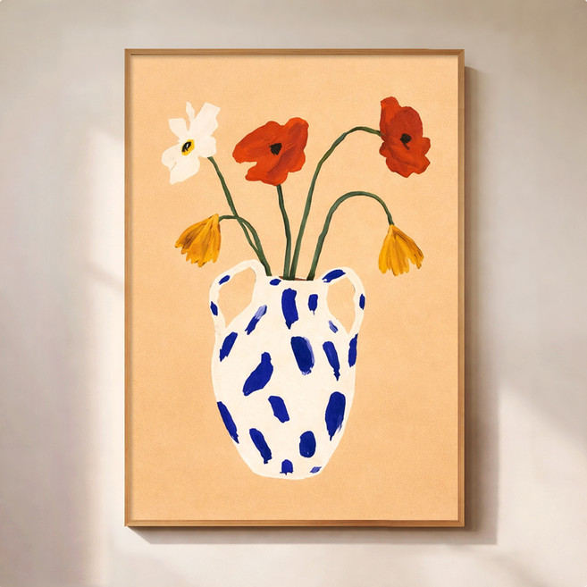 퍼니즈 홈 카페 포스터 포피베이스