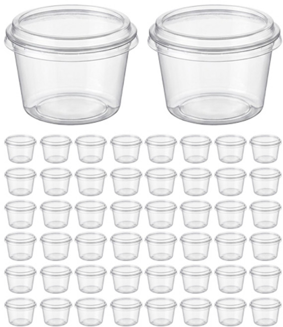 언더보스 포장 케이스 투명 150ml, 50개, 1개입