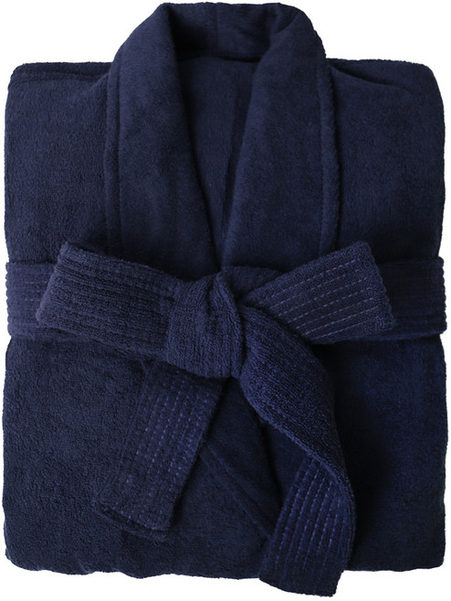 송월타월 40수 노카 라이트 바스 로브 가운 M, 네이비