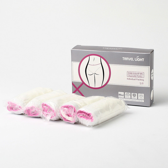 트래블라이트 통기성 일회용 여성 팬티 5p
