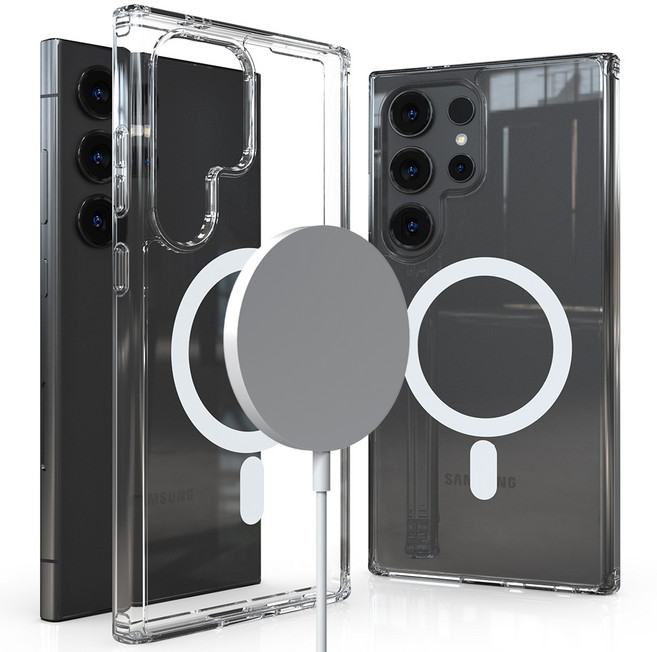 엑씨 에어스타 내장 맥세이프 호환 변색없는 고투명 안전 범퍼 휴대폰 케이스