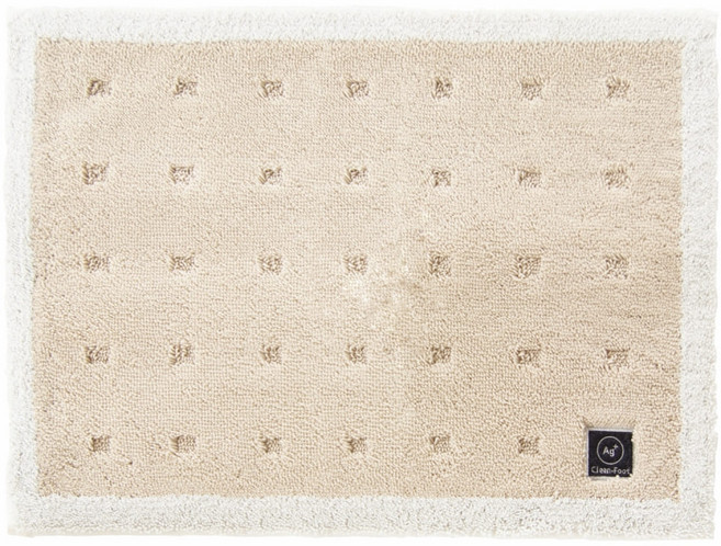 日本 oka 乾度良好 吸水速乾地墊 AG+ CLEAN FOOT, 淺卡其色, 1個