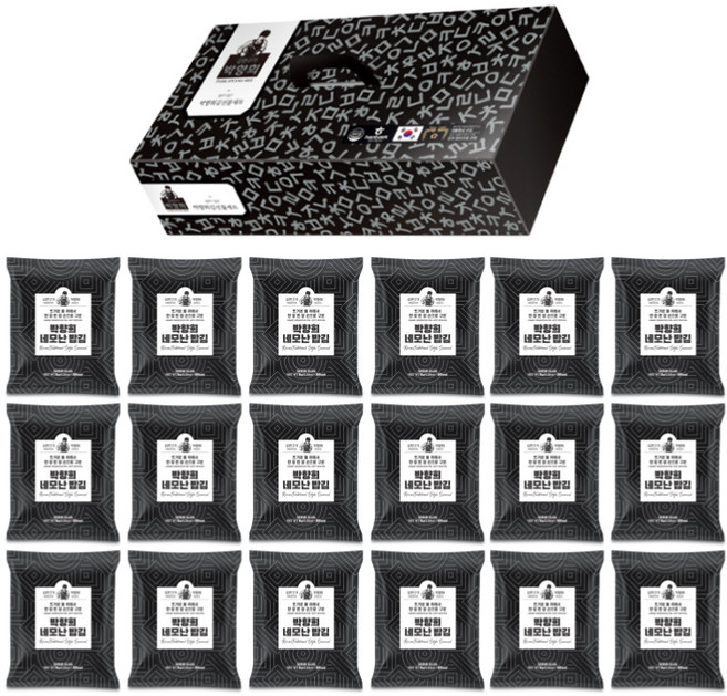 박향희김 네모난밥김 선물세트 3호, 144g, 1세트