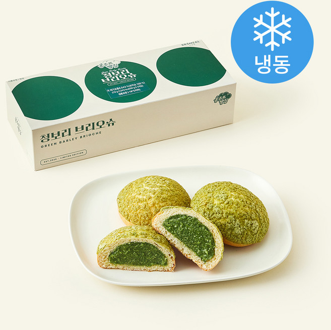 브레밀 봉주르빵집 청보리 브리오슈 (냉동), 90g, 1개, 3개입