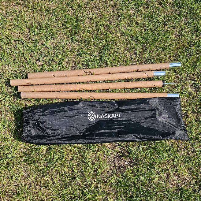 나스카피 듀랄루민 타프 무광 폴대 2p 우드, 1세트