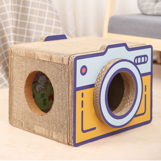 레드퍼피 네코야 카메라 스크래쳐, 1개, 혼합색상