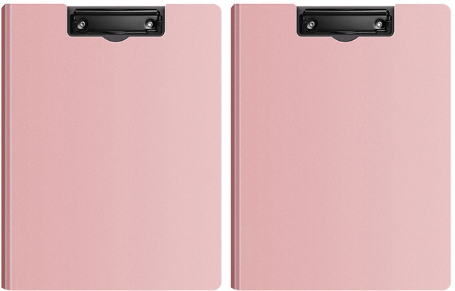동아피엠에스 심플 커버 클립보드 A4 31.5 x 24 cm, 핑크, 2개