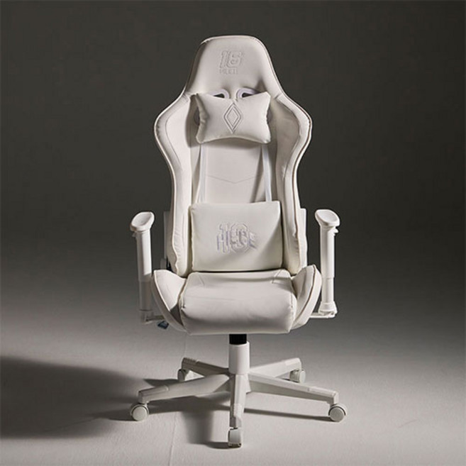 16피스 WRAP 게이밍 컴퓨터 의자 방문설치, 화이트