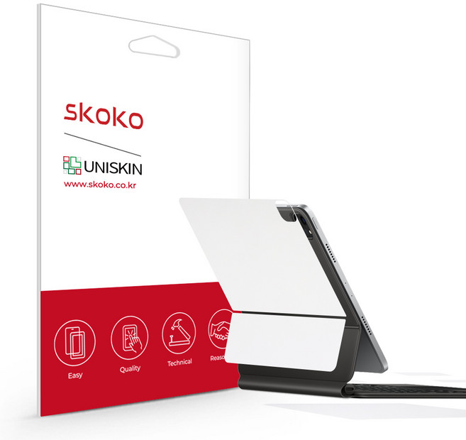 스코코 아이패드 에어 4세대 10.9 매직키보드 유니스킨, 무광 화이트, 1개