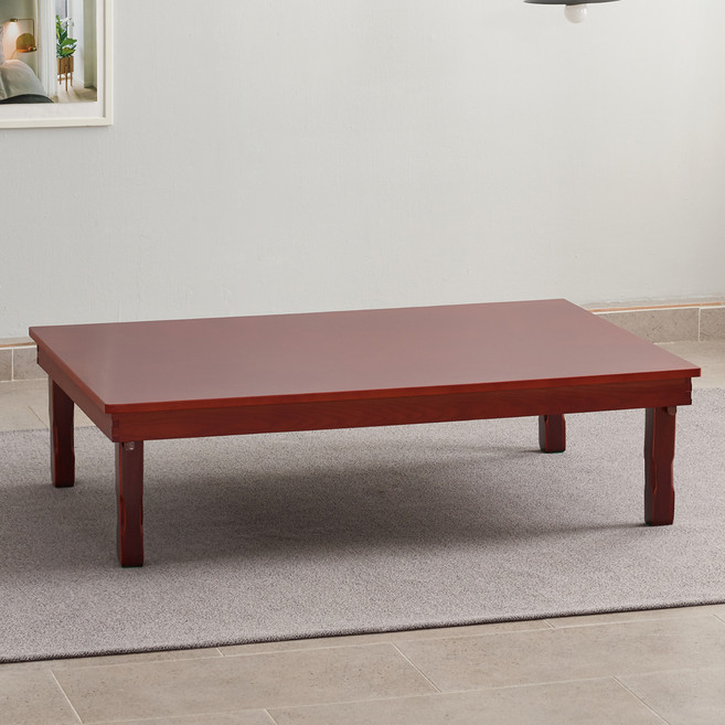 예다움 국내제작 전통 짜맞춤 접이식 1200 대교자상 밥상 테이블, 샤벨무늬목