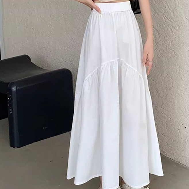 The Flow Commerce 女款 Flow Foam 鬆緊腰百褶拼接舒適長裙