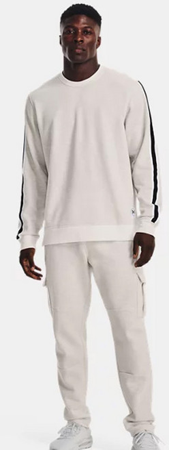 UNDER ARMOUR 安德瑪 男款 UA Essential Fleece Heritage 圓領運動衫 1373814-112