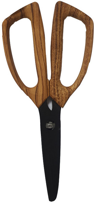 에찌모토 티타늄 가위 215mm, 우드, 1개