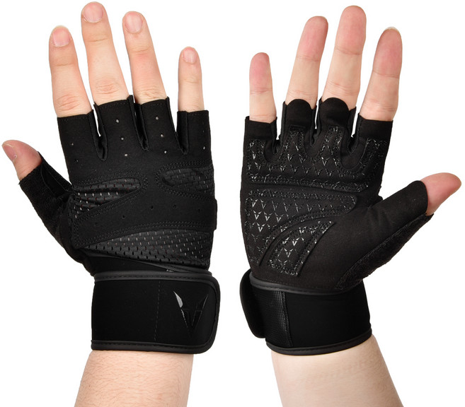 바디공식 2중 고정 헬스장갑 양손착용