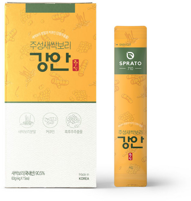 스프라토 주성새싹보리 강안 건강분말 15p, 60g, 1개