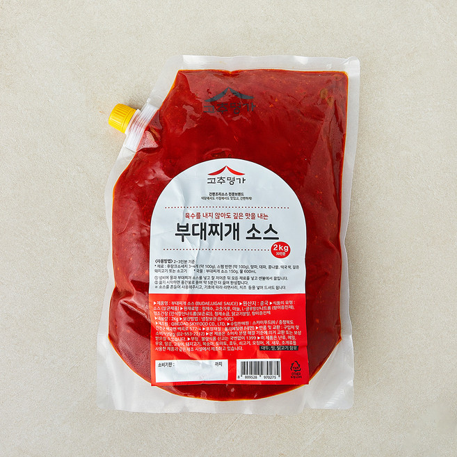 고추명가 부대찌개 소스, 2kg, 1개