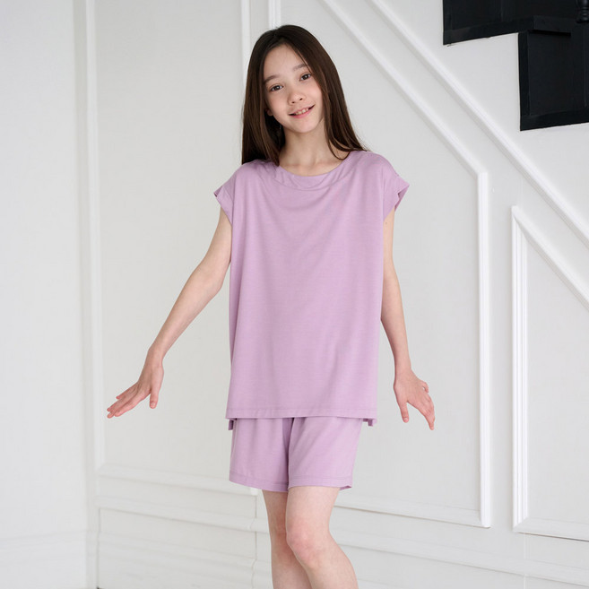 메종마밤 라운드 민소매 학생 상하의 세트