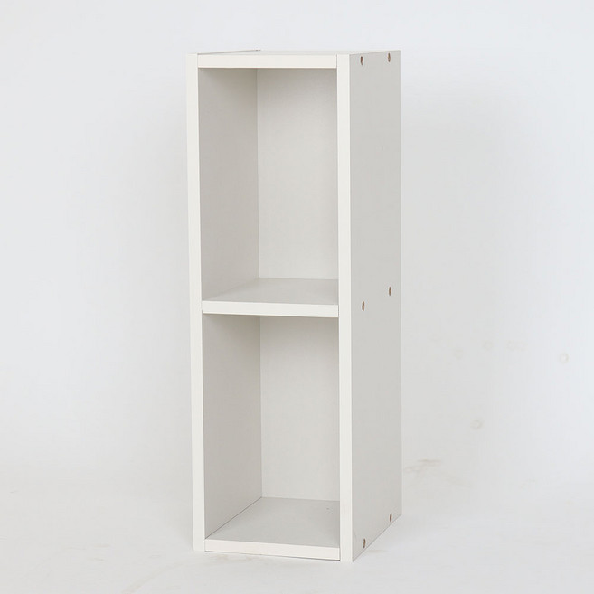 퍼티크 인테리어 틈새장, 밀크화이트, 2단