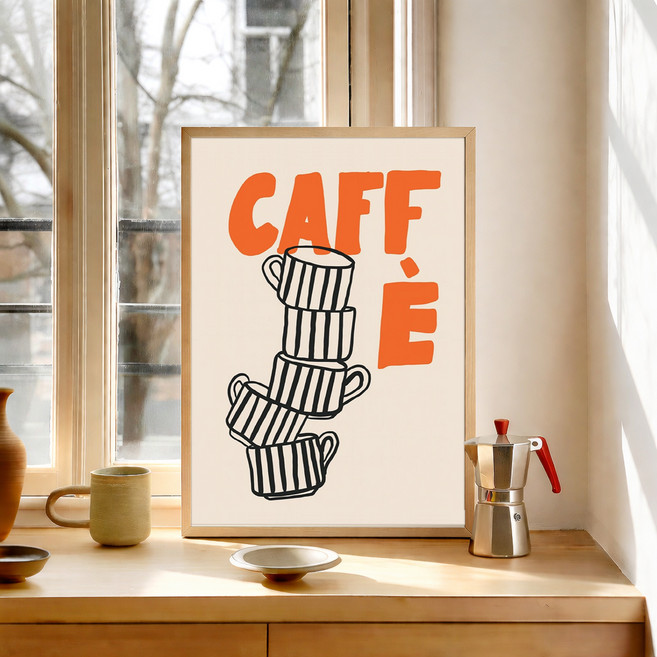 퍼니즈 홈 카페 포스터 우리의 커피