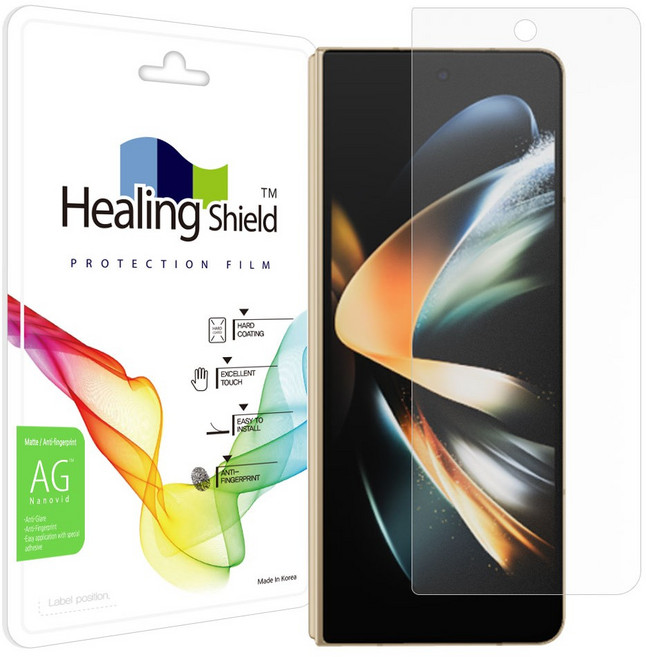 힐링쉴드 저반사 풀커버형 외부 액정보호필름, 1개