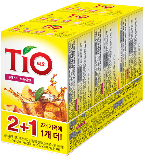 동서티오 아이스티 복숭아맛, 13g, 1개입