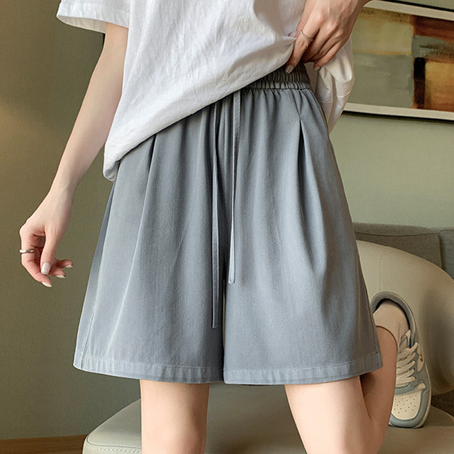 메이첼 여성용 라이크 텐셀 얇고 시원한 5부 와이드 반바지 10106