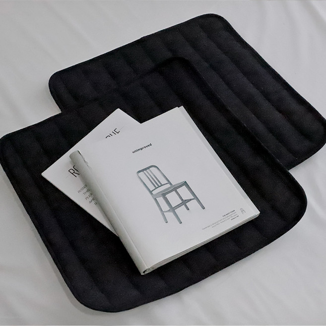 까사베르데 코빈 누빔 면 논슬립 방석 2p