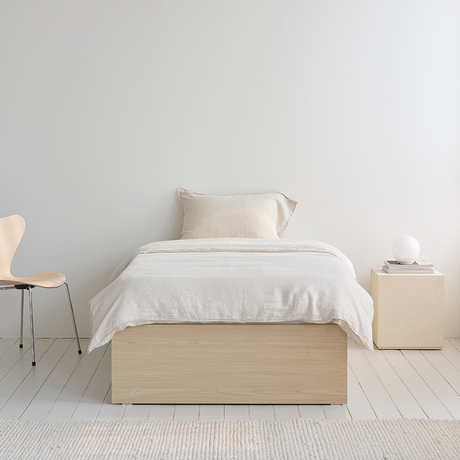 눕 리오 무헤드 3단 수납침대 프레임 단품 방문설치, 메이플