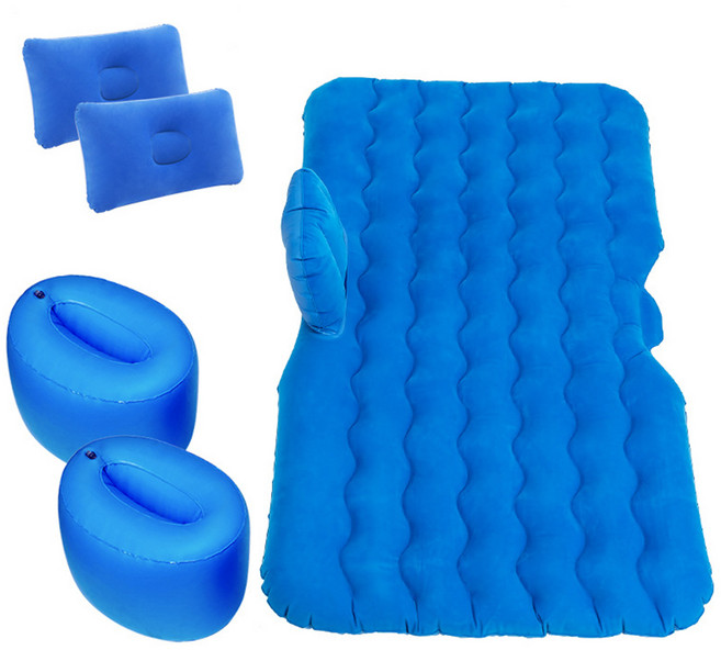 아로무드 물결무늬 차량용 에어매트, 블루