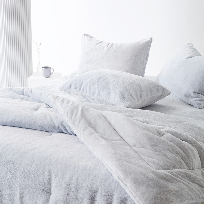 라뽐므 누아쥬 장모 극세사 흡습발열 차렵이불 세트