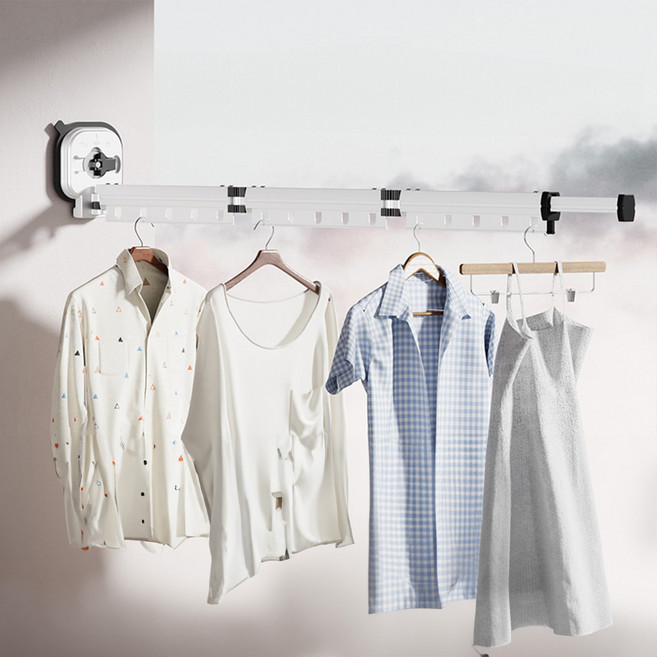 리예 무타공 흡착식 빨래 건조대, 화이트