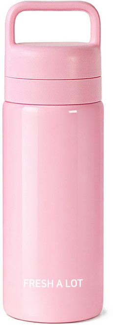프레쉬어랏 핸디 스텐316 투웨이 보온보냉 손잡이 텀블러, 1개, 500ml, 캔디핑크