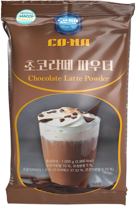 CONA 초코라떼 파우더, 1kg, 1개입, 1개