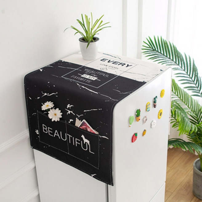 페어링 북유럽풍3 전자렌지 세탁기 냉장고 커버, 23