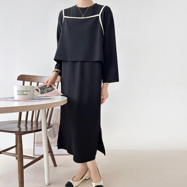 봉봉스토리 에피네 나시 원피스 임부복 세트