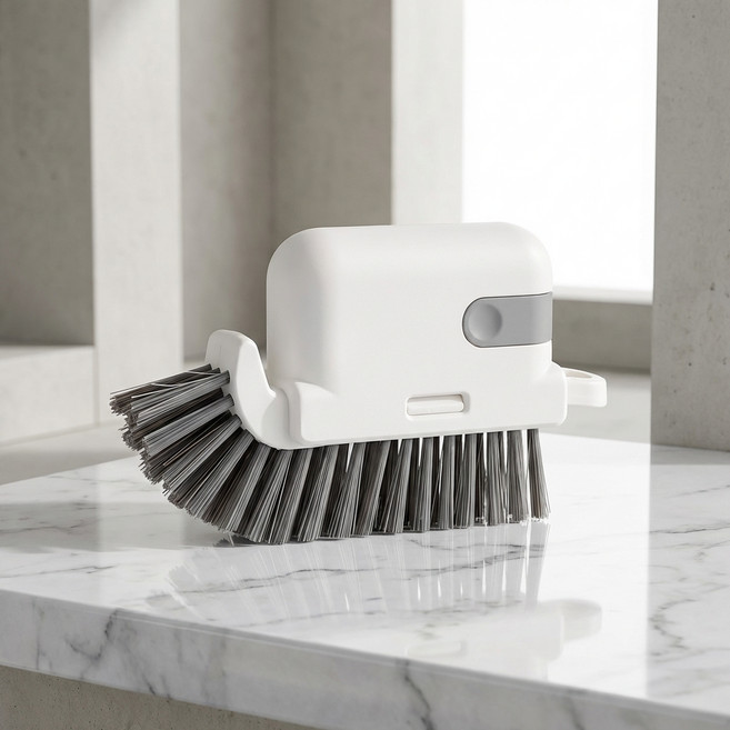 몰투데이 주방 욕실 틈새 창틀 청소솔 브러쉬, 그레이, 1개