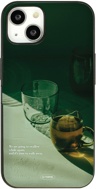 유스픽 디자인 마그네틱 카드포켓 그린 무드 휴대폰 케이스