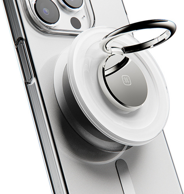 VICXXO iPhone MagSafe智慧環指環支架手機支架支架, 白色, 1個