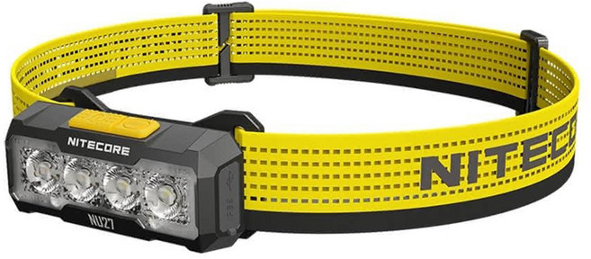 NITECORE 奈特科爾 NU27 600流明 123米 超輕量三色溫頭燈 MCT燈珠 越野跑 USB-C, 白色, 1個