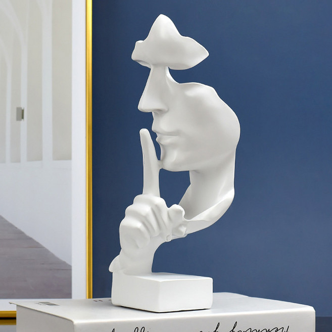 소유공간 침묵 인테리어 장식품 S261-0010W, 화이트