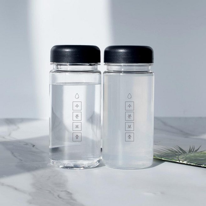 가쯔 마이보틀 무지 물병 텀블러 400ml x 2p + 스티커 수분보충 2p 세트, 혼합색상, 1세트
