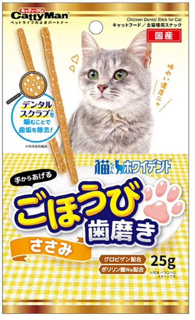 캐티맨 고양이 냥덴탈 스크럽 스틱, 25g, 1개, 치킨