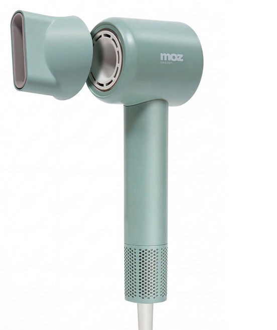 moz 瑞典駝鹿 瑞典 BLDC 氣流吹風機 1600W, 藍綠色, AIR JET MHD-110K