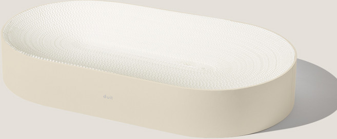 DUIT 고양이 올데이보드 스크래쳐, 프레임(베이지) + 스크래쳐(화이트), 1개