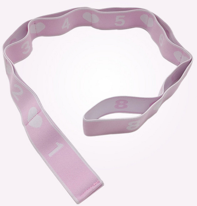 투그램플러스 요가 스트레칭 저항밴드, 07 핑크 하트, 1개