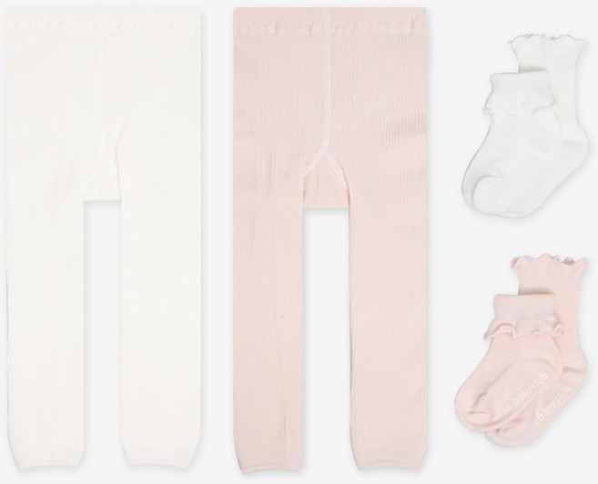 하이베이비키즈 아동용 러블리 타이즈 2종 + 양말 12종 세트