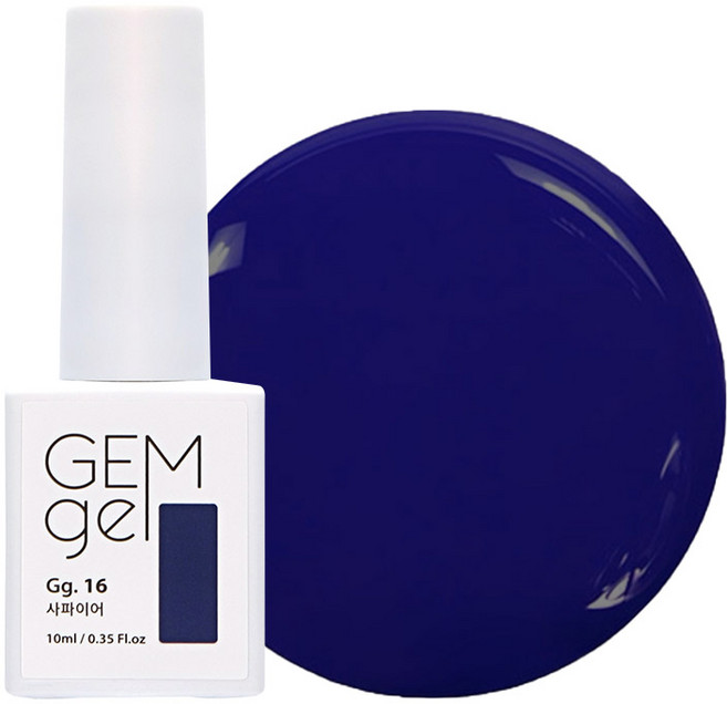 SM IVIT GEM gel 彩色美甲凝膠, 16 寶石藍, 10ml, 1瓶