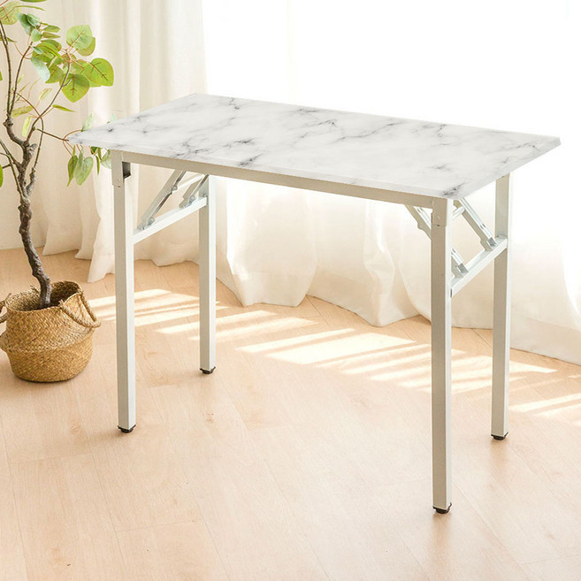 가구느낌 베스트 책상, 마블화이트 화이트